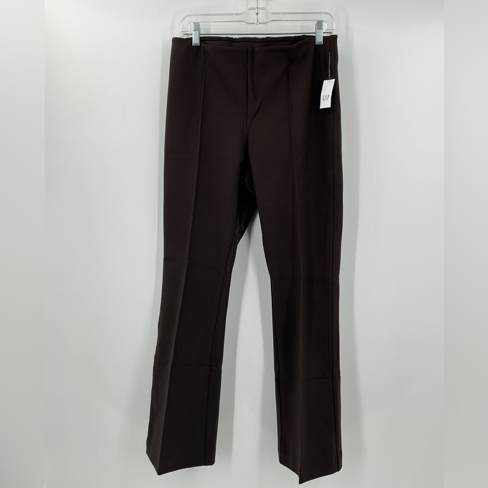 Gap brown trousers large pull on stretchy new - Picture 2 of 4